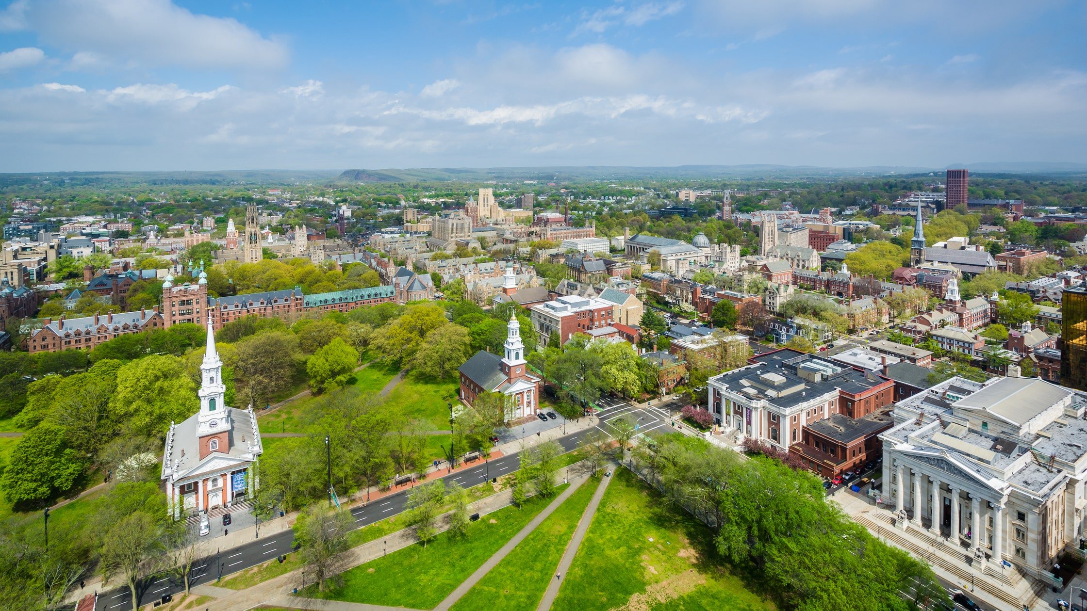 Scenic view of New Haven, Connecticut